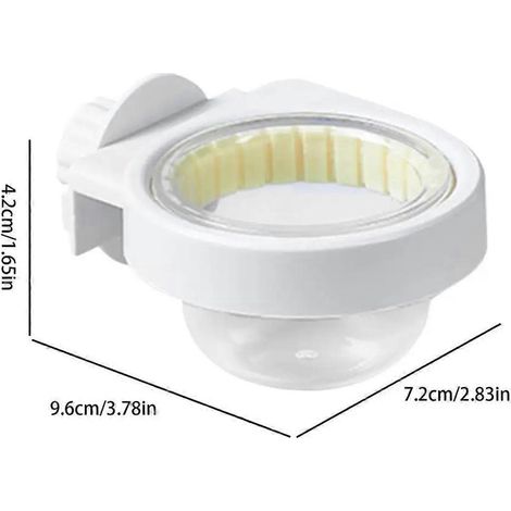 Gamelle transparente pour perruche, abreuvoir avec pince (1/5)