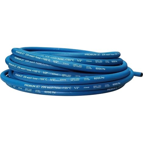 Manguera para lavadora 2SN DN13 155 grados azul 275 bar (1/5)