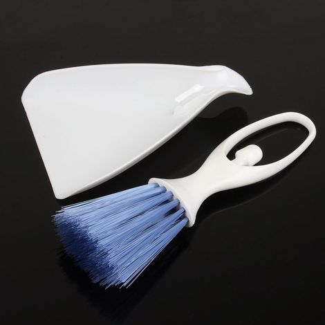 Mini pelle à poussière et brosse, set 2 en 1, Petit Balai et Pelle, Ensemble le meilleur Mini Balai à main, Bleu (1/5)
