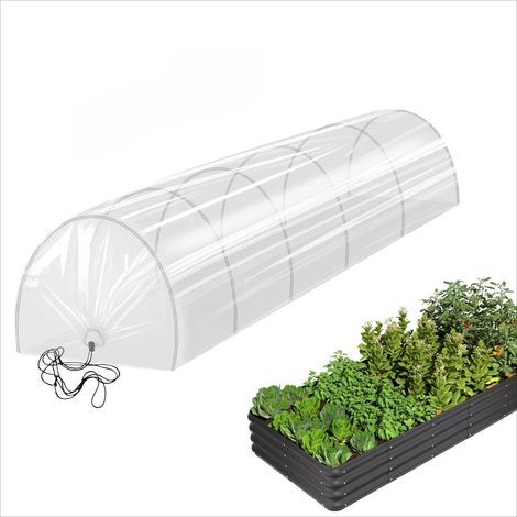 Serre de jardin tunnel d'ombrage pour plates bandes surélevées balcon terrasse croissance des plantes 300 x 45 cm (1/5)