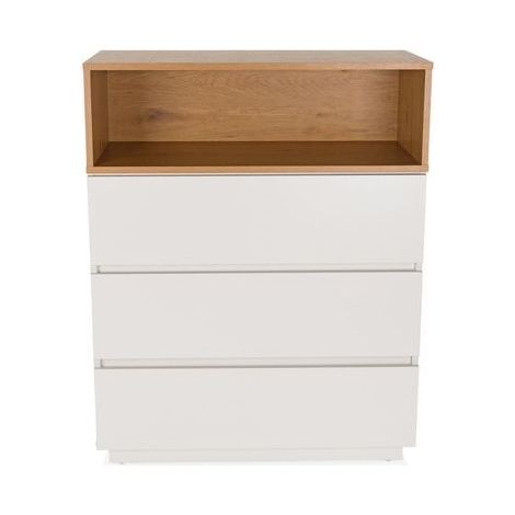 [GEBRAUCHT] B-Ware hjh LIVING Kommode Sideboard MELMO K Weiß Eiche Schlafzimmer Wohnzimmer (1/2)