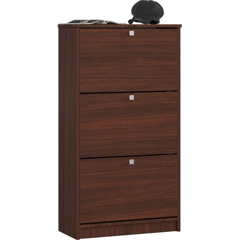 Scarpiera AKORD Wengé 60 cm 3 ante 60x28,5x113 cm (1/5)