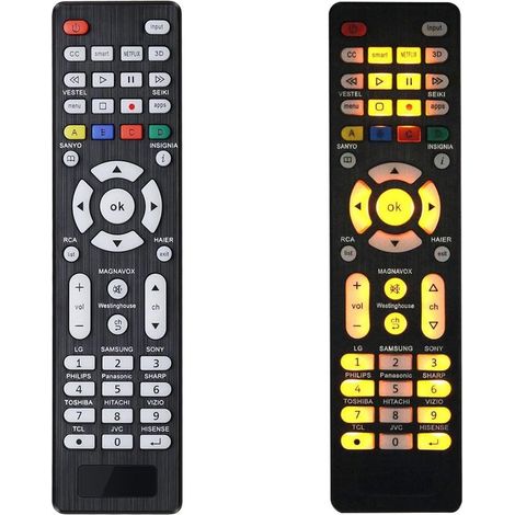 Adecuado para mandos a distancia universales retroiluminados para televisores de marcas como Samsung，Hisense y Panasonic (1/5)