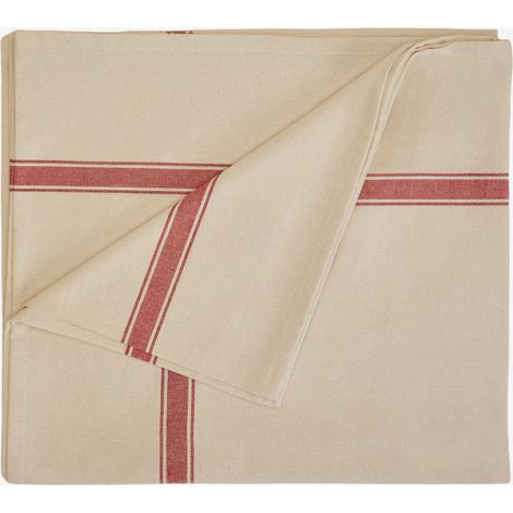 Nappe 170x250 cm en coton Neviveta SKLUM Rouge Grenat