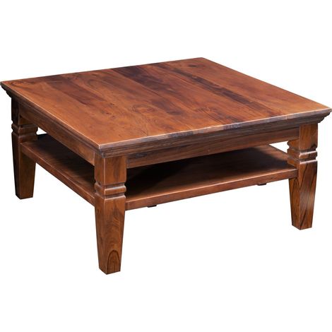 Couchtisch Akazie 85x85x45 nougat lackiert OXFORD 316