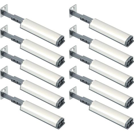 10 Pièces Aimant Poussoir Porte Placard Loquet Magnetique, Push to Open Aimant Poussoir, Pour Porte de L'Armoire, Tiroir, Meuble et Placard,Systeme Appuyez pour Ouvrir et Fermer (1/5)