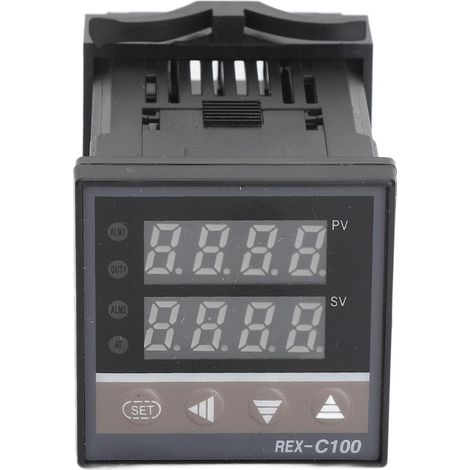 Contrôleur de température, instrument de contrôle numérique intelligent PID, sortie de relais d'entrée de type K AC85-265 V (1/5)