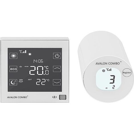 Blossom-IC Funk-Raumthermostat und Heizkörperstellantrieb, Avalon Combo+