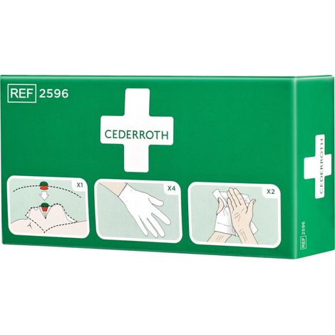 CEDERROTH Set aus Beatmungsmaske 2Pa.Hds,2Reinigungstücher (1/2)
