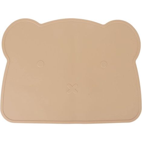 Tovagliette in silicone per casa, alimenti, bambini e hotel spesse, antiscivolo, con motivo a orsetto, termoisolanti. (Marrone) (1/5)