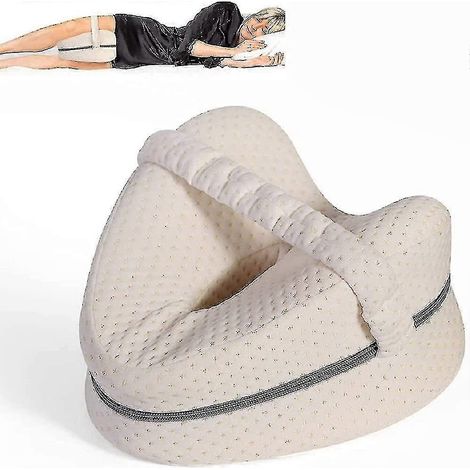 Oreiller pour genoux, oreiller pour jambes, oreiller ergonomique pour dormir sur le côté (1/5)