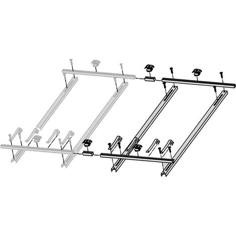 Bosch accessori coll. a tubi sottovuoto VKA 10 kit di espansione per tetto per 3 collettori, 7735600171