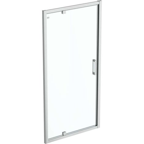 Ideal Standard Connect 2 - Puerta de ducha pivotante 70 cm, silver bright/cristal transparente K9266EO