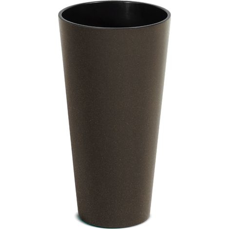 Hoher und runder Pflanzkübel, ohne Tank, 30x30x57,2cm, Inhalt 15 L. (1/5)