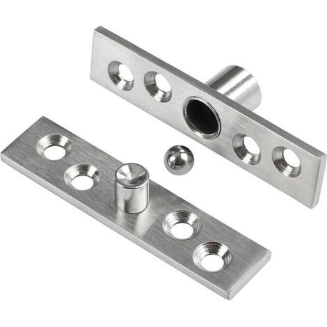 Lntyq Lot de 2 charnières de porte pivotantes à 360° en acier inoxydable 100 mm x 23,7 mm (1/5)