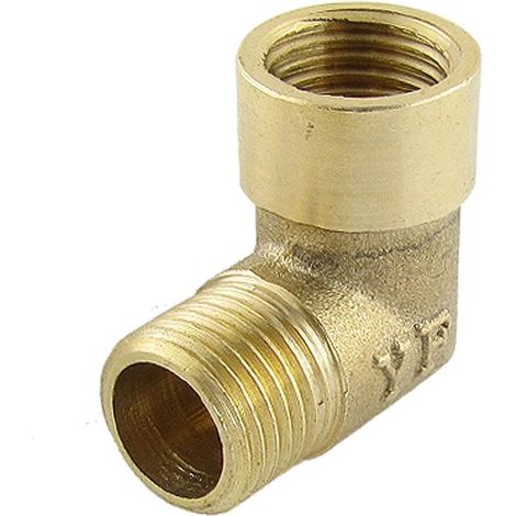 Carte d'approvisionnement Raccords de tuyauterie en laiton doré Connecteur coudé Street 29"/162,6 cm