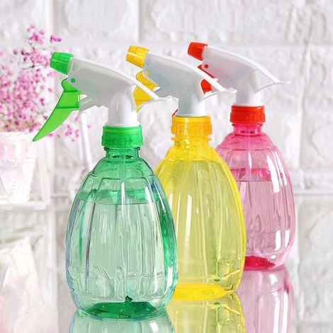 500ml Colorful and Clear Spray Bottles, Reusable Empty Spray Bottle with Trigger, 2-Setting Spray Bottle for Home, Cleaning, Gardening, Hairdressing (1/5)