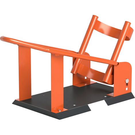 Support moto roue avant 15-21 pouces, bascule réglable, capacité 816,5 kg, orange