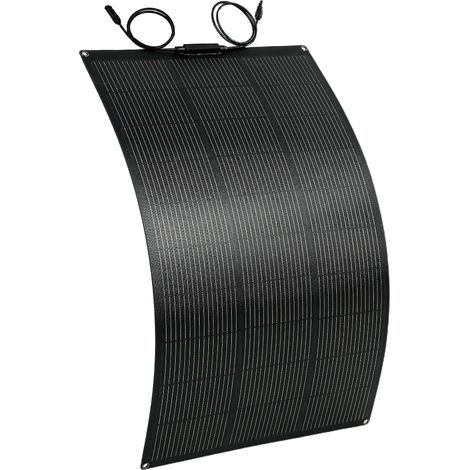 Cargador solar portátil para exteriores de 100 W y 18 V con 2 puertos USB, pantalla LCD y resistencia al agua IP67