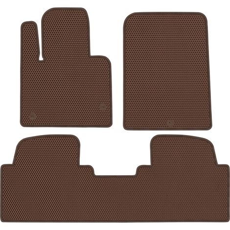 Santa Fe III FL von 2015-2018. Spezielle Fußmatten – EVA HONEYCOMB BROWN (1/5)