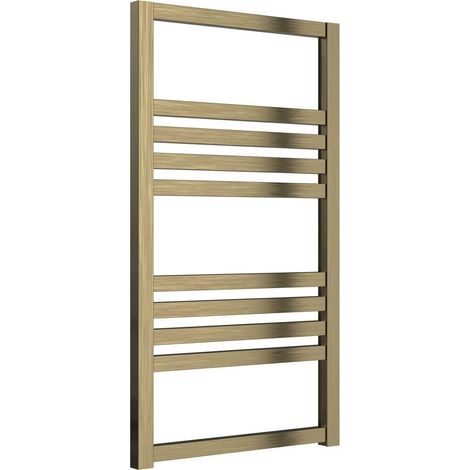 Reina Bolca Designer Heated Towel Rail 870mm H x 485mm W Bronze Satin (1/5)