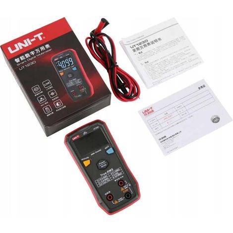 Uni-T UT123D multimetro digitale giallo preciso ed ergonomico