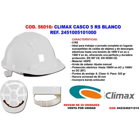 ELMETTI PROTEZIONE CLIMAX 5-RS BIANCHI