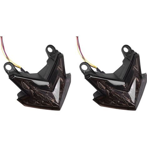 Geeignet für 2 Motorrad-LED-Rücklichter, Bremslichter, hintere Bremslichter, kaffeefarbene Rennlichter und Blinker. Passend für Z800 2013–2016.