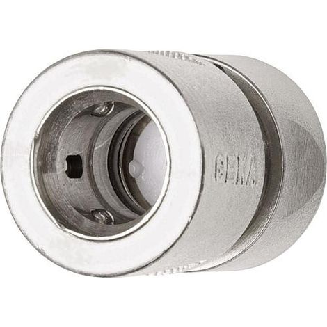 Raccord d´arrêt pour tuyau plus laiton nickelé taille du tuyau 13 mm (1/2)