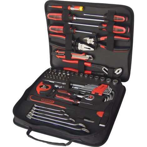 Juego de herramientas KS Tools 917.0062 62 piezas bolsa de nylon FlankTraction (1/4)