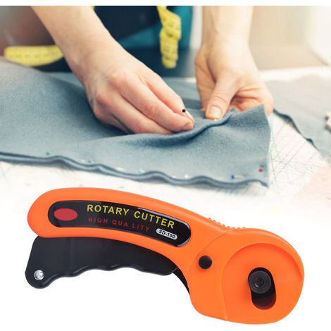 Cutter rotatif pour patchwork, couture, découpe du cuir, lame circulaire en acier rapide 45 mm
