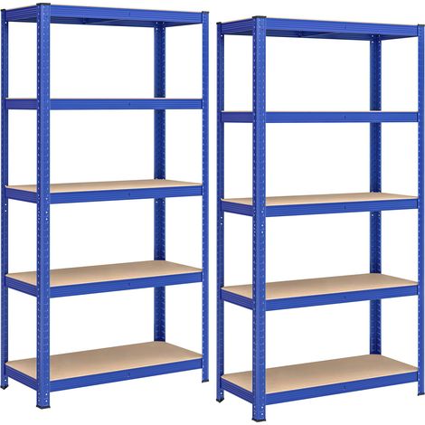 Lot de 2, Étagère de Rangement à 5 Niveaux, Capacité 875 kg (1/5)
