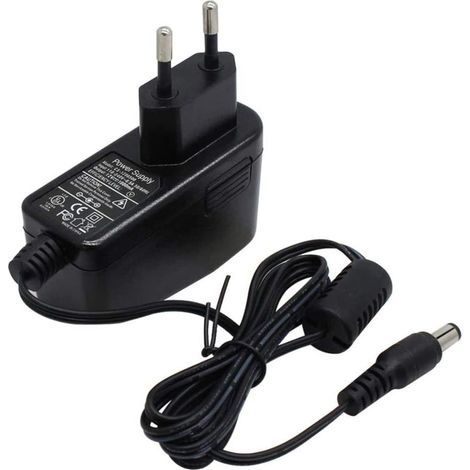 12V 1A DC-Netzteil für IP-/CCTV-Überwachungskameras, Netzkabel, Ladegerät, 12V 1000mA DC-Ausgang, 100V–240V/50 oder 60Hz/0,4A max. AC-Eingang, EU-Stecker, Schwarz