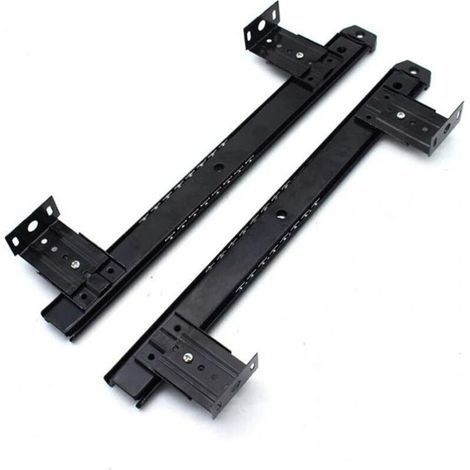 Glissières de clavier réglables sous bureau – Acier laminé à froid – Capacité de charge élevée – Fonctionnement fluide et silencieux (1/5)