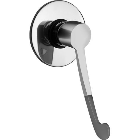 Mezclador de ducha empotrado con 1 salida con palanca clínica Paini Smart Medical SHCR690  Cromo - 1 Salida