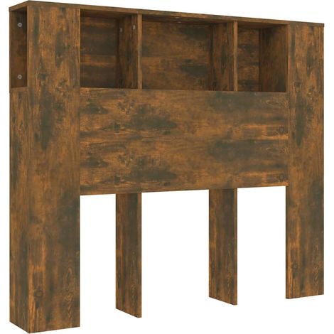 Maison Exclusive - Mueble cabecero color roble ahumado 120x18,5x1 (1/5)