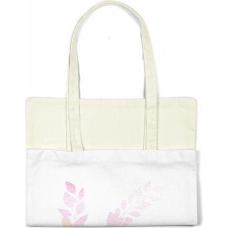 Sac Shopping Tote Bag Coton - 34 x 40 cm - Porté Épaule - Réutilisable - 1 Pièce (1/4)