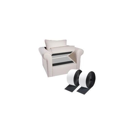 Scratch Autocollant, 10cm de Large et 3m de Long, Scratch Autocollant Double Face, Bande Scratch Adhésive pour Empêcher les Coussins de Canapé, les Tapis et les Matelas de Glisser