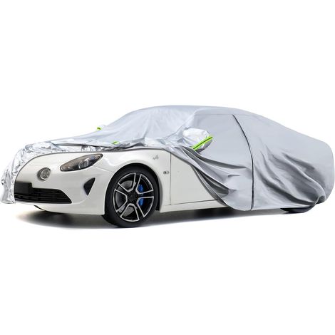 Housse de Voiture Adaptée pour Alpine A110/A110S 2017-2025, Housse de Garage Complète Argentée étanche avec Porte Zippée pour Neige, Pluie, Protection Tous Temps,Personnalisé pour Alpine A110 2017-202 (1/5)