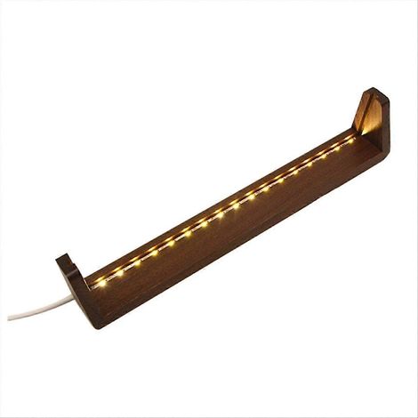 Cadre d'affichage lumineux en bois en forme de U de 8 pouces avec LED (1/5)
