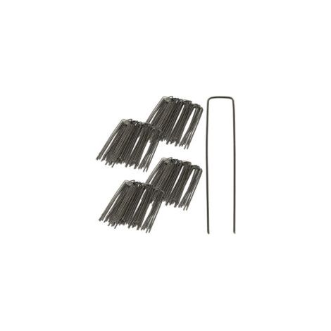 200er-Packung Zeltnägel, Bodenanker für Zelte, Gartenerdanker, 3 mm, 15 cm lang, Stahl, Silber - Crezuo