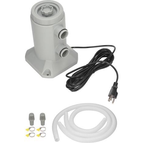 Easy Set Kartuschenfilter für Aufstellpoolpumpen, Gummi-Aquarienreinigungswerkzeug, 2000 l/h, 2,5 m Förderhöhe, 75 W, 120 V 60 Hz, US-Stecker (1/5)