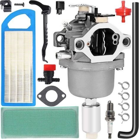 799727 698620 Vergaser-Ersatz für Briggs & Stratton 794572 14 PS, 15 PS, 16 PS, 17 PS, 17,5 PS, 18 PS Intek Motoren Rasentraktoren Nikki Vergaser mit Luftfilter und Zündkerze (1/4)