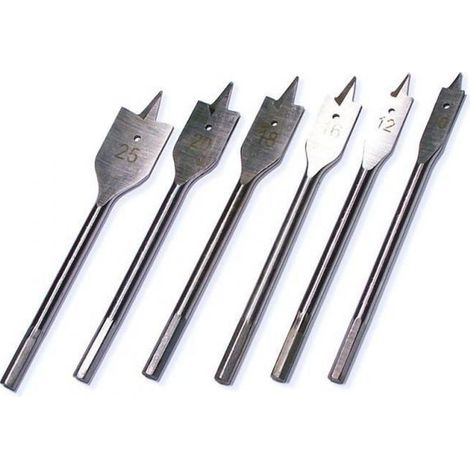 SET 6 PUNTE PER LEGNO FRESE FORATRICI PVC PLASTICA MECCHIE TRAPANO