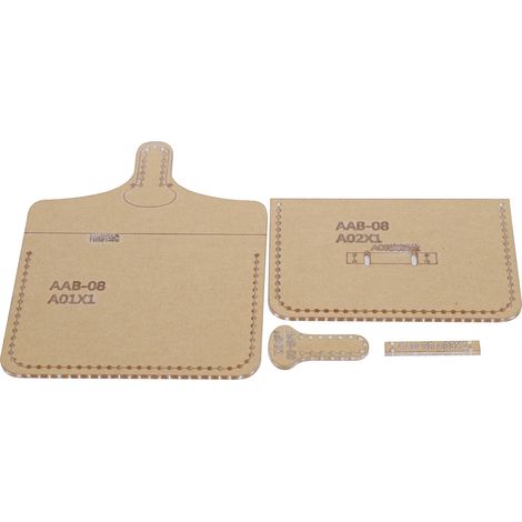 gabarits en acrylique pour sacs, porte-monnaie et portefeuilles en cuir à faire soi-même (1/5)