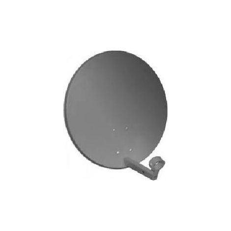 PARABOLE SATELLITE ACIER 80 CM ANTHRACITE ANTENNE SANS LNB HD ME