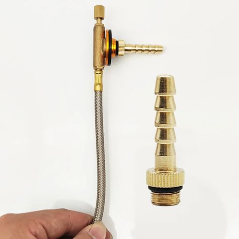 Adaptateur plat pour valve de réservoir de gaz, adaptateur multifonctionnel pour tuyau de gaz, connecteurs pratiques pour valve GPL adaptés aux réchauds de cuisine portables. (1/3)