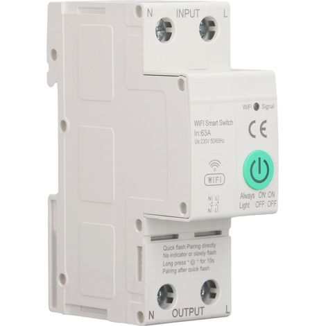 Disjoncteur 63A 2P Suivi Électrique Commutateur de Fuite Sensible Commande à Distance AC230V (1/5)