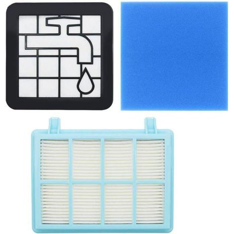 Kit de filtre de remplacement FC9331/09 pour aspirateur de sol compact et actif Philips PowerPro FC9331/09, filtre FC9332/09. (1/5)