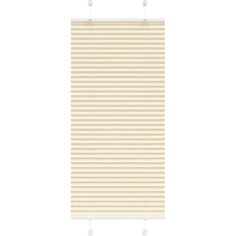 Plissee Creme 55x100 cm Stoffbreite 54,4 cm Polyester